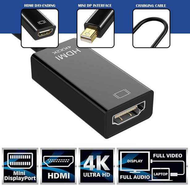 4K DisplayPort To HD-compatible Adapter C Display Port Male Mini hdmi female Carousel 5