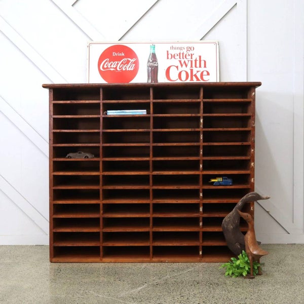 Vintage Rimu Pigeon Holes Carousel 1