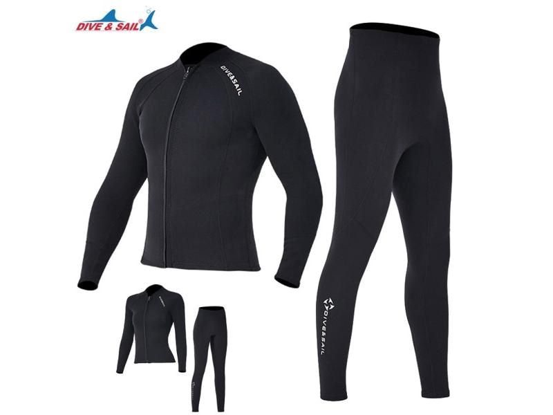 Dive Sail 2mm Premium Men Women Wet Suit Split Jacket-pants Neoprene Swimwear Carousel 1