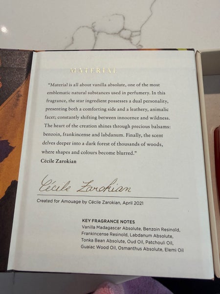 Niche fragrance 100ml EDP Amouage Material $1 reserve Carousel 3