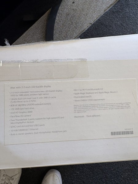 iMac 21.5 inch LED - 1.6GHz dual-core Intel Turbo Boost Carousel 2