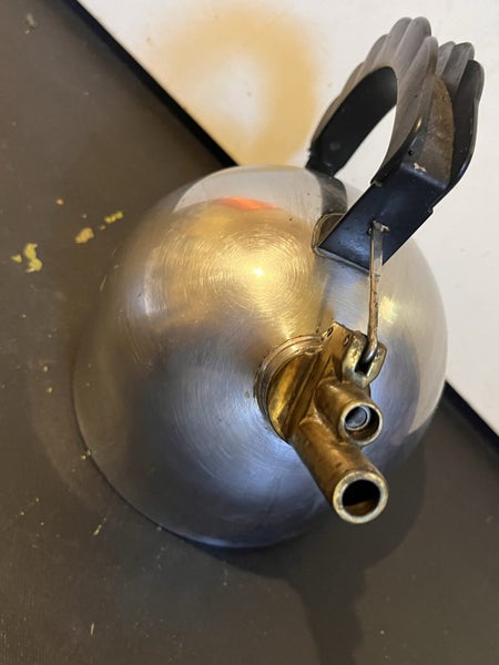 VINTAGE RETRO ALESSI 9091 STAINLESS WHISTLING KETTLE DESIGNED BY RICHARD SAPPER Carousel 1