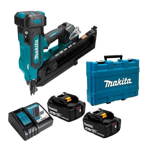 Makita DBN900RTE 18V 5.0Ah LXT Li-ion Cordless 90mm (3.5") Framing Nailer Kit Carousel 1