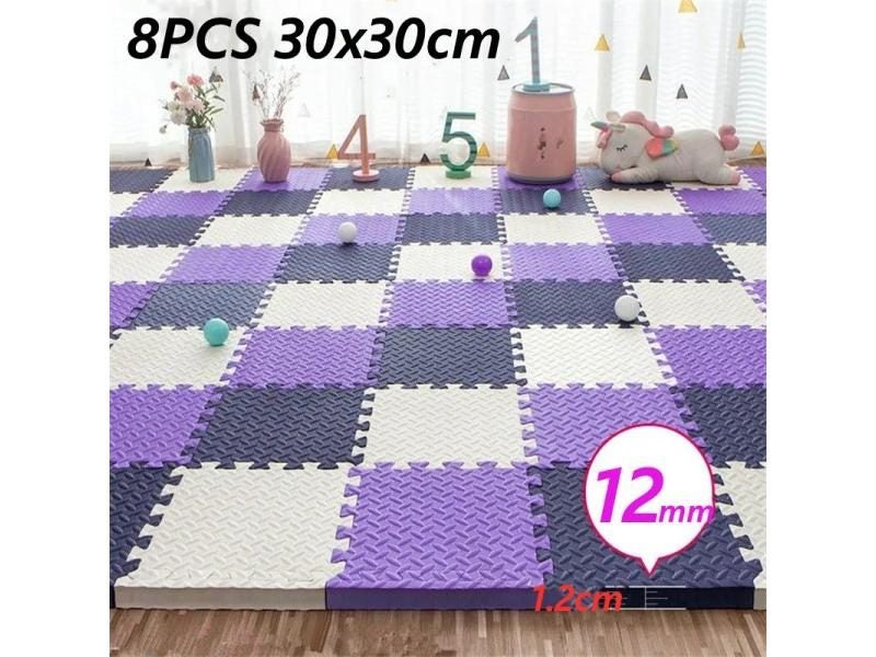 Baby Game Mat 8PCS 30x30cm Tatame Play Mats Thick 1.2cm Tatames Baby Mat Foot Carousel 1