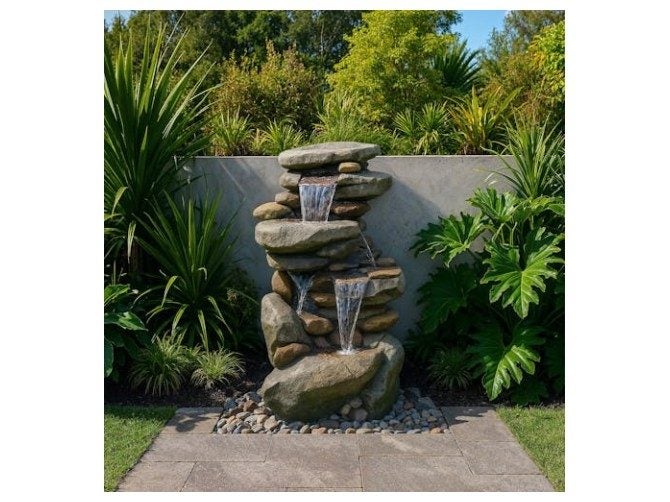 Babbling Brook Water Feature with Pump & Light Carousel 4