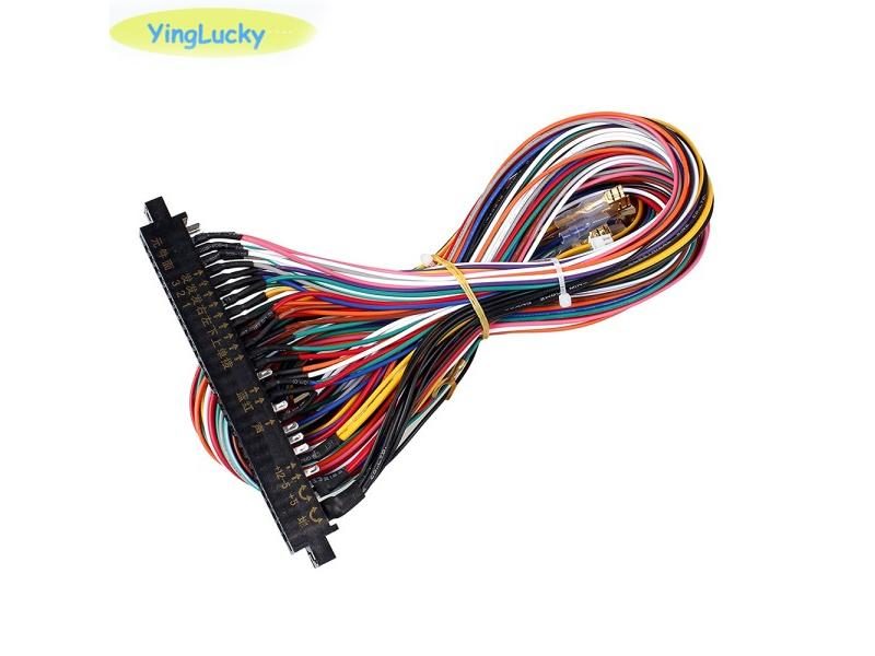 Jamma 28 Pin Arcade Cable Length Wire Harness Joystick Button Connector For Carousel 1