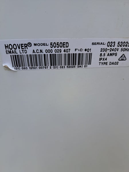 HOOVER 5kg DRYER Carousel 3