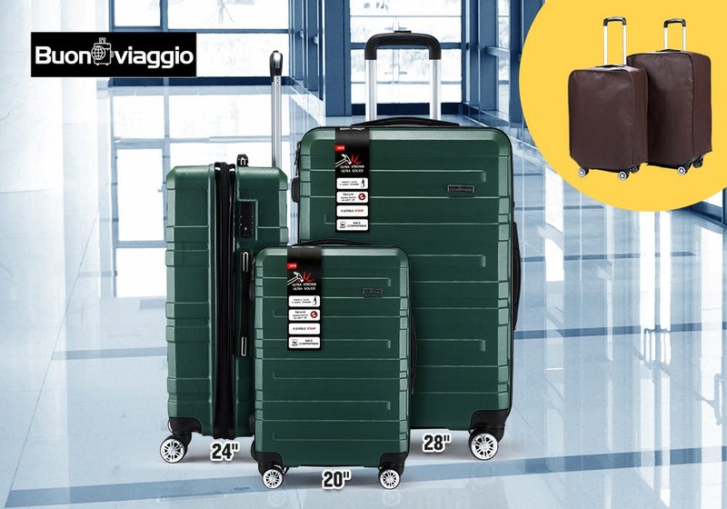 3PCS Travel Luggage Suitcase Trolley Set Carousel 2