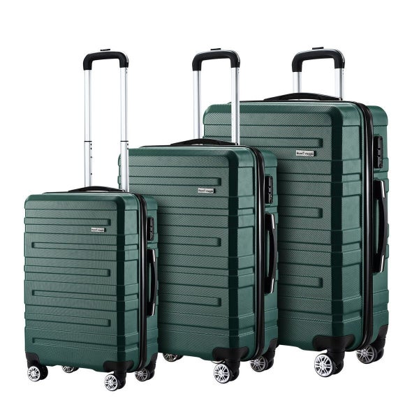 3PCS Travel Luggage Suitcase Trolley Set Carousel 16