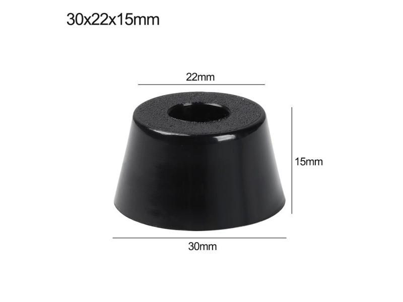10PCS Anti Slip Furniture Legs Feet Black Speaker Cabinet Bed Table Box Conical Carousel 1