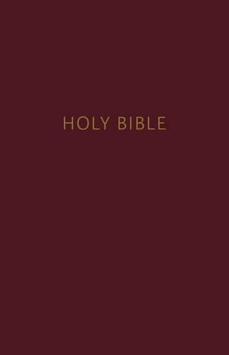 NKJV, Pew Bible, Large Print, Hardcover, Burgundy, Red Letter, Comfort Print Carousel 1