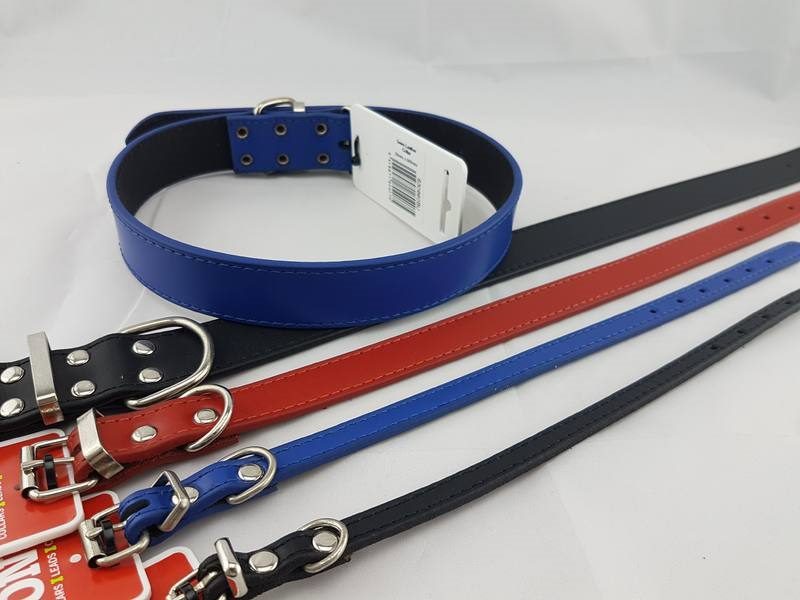 Sewn Taurus Leather Dog Collar MEDIUM 48cm ON SALE Carousel 1