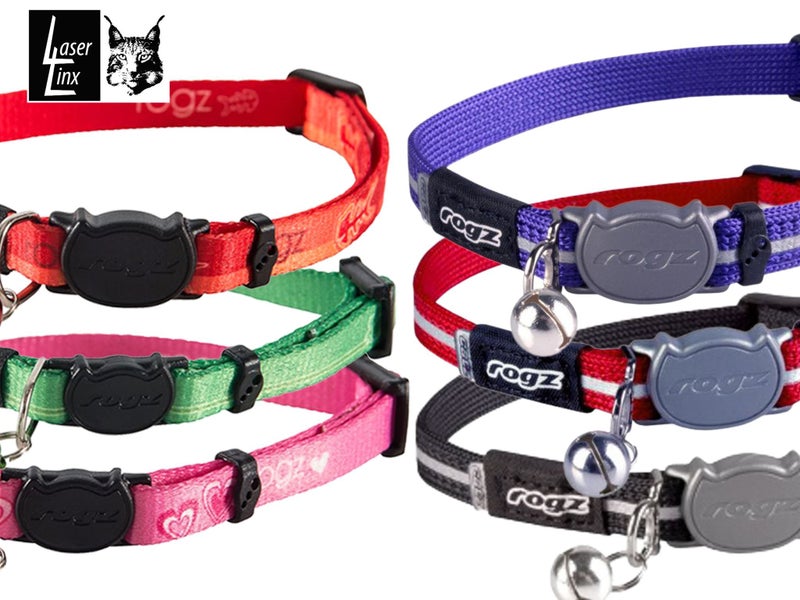 Cat Collar ROGZ Collars (Alleycat with REFLECTIVE strip) KiddyCat Carousel 1