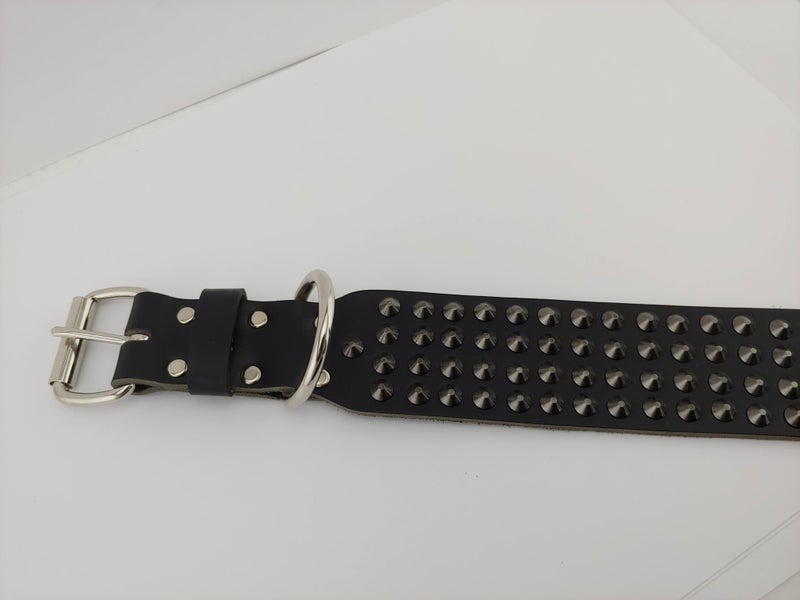 Genuine Leather - Studded Dog Collar 75cm XXL Carousel 6