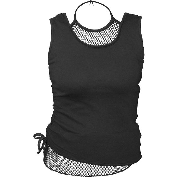 Spiral - 2in1 Neck Tie Mesh Top Black Carousel 1