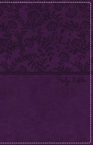 NKJV, Deluxe Gift Bible, Leathersoft, Purple, Red Letter, Comfort Print Carousel 1