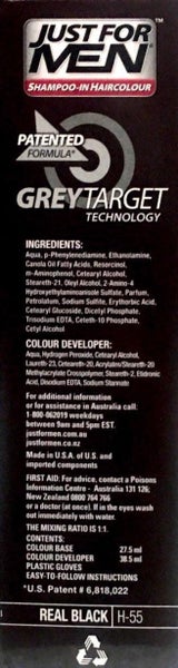 Just For Men Shampoo-In Hair Colour Real Black Carousel 4