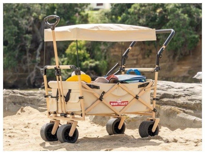 Mighty Carts Safari Beach Cart with Awning Carousel 1