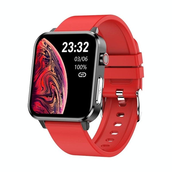 1.7 Inch Heart Rate Bluetooth Watch Red Carousel 1