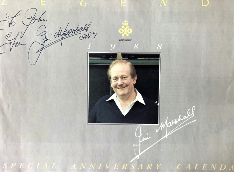 Marshall Amplifiers 1988 Personally Signed Calendar Carousel 1