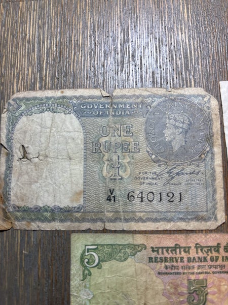 Bank notes from India 1940- Carousel 2