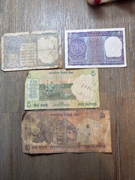 Bank notes from India 1940- Carousel 5
