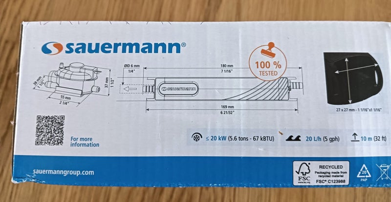 SAUERMANN SI-20 MINI CONDENSATE REMOVAL PUMP Carousel 2