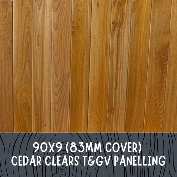 90X9mm CEDAR CLEARS T&GV PANELLING Carousel 1