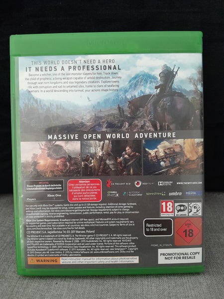 The Witcher 3 **rare promo** Carousel 3