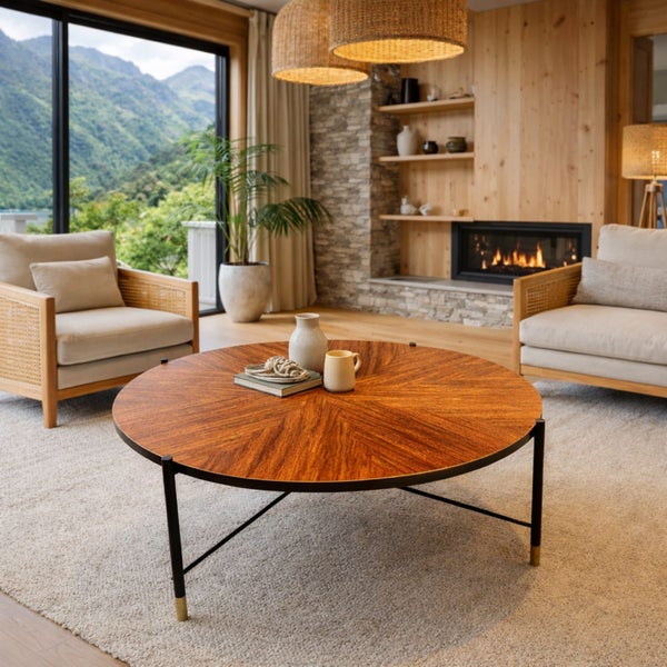 Handmade Rosewood Marquetry Coffee Table – Designer Piece
