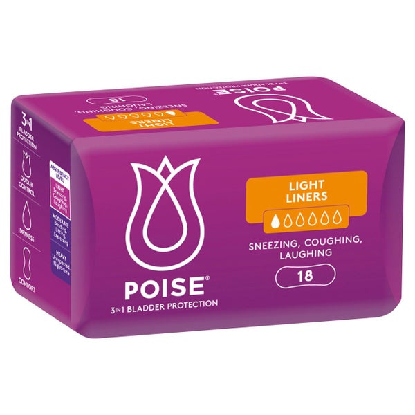 Poise Liners For Bladder Leaks Light 18 Pack Carousel 1