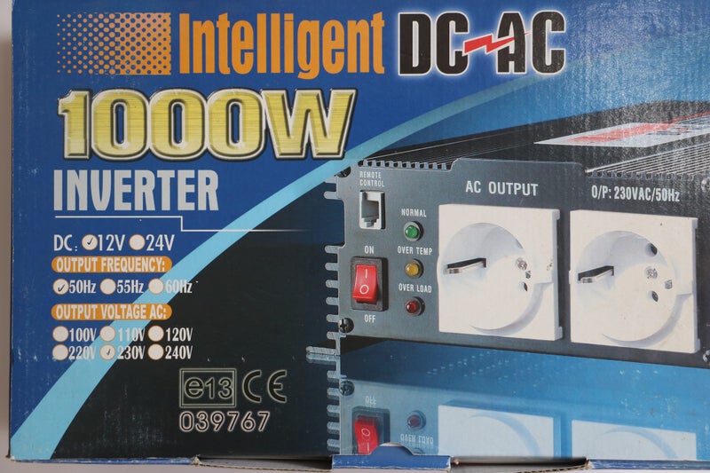NEW: 1000W Isolated Inverter 12V DC to 230V AC Carousel 1