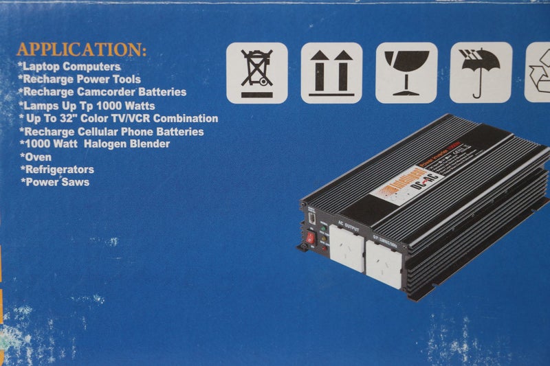 NEW: 1000W Isolated Inverter 12V DC to 230V AC Carousel 2