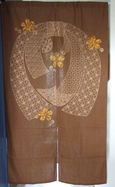 Japanese Noren doorway curtain privacy or decor 100% Cotton ENTRYWAY Carousel 12
