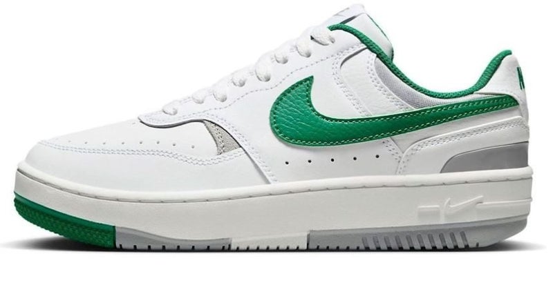 Nike Womens Gamma Force White Light Smoke Grey Malachite Size 6.5 US Carousel 1