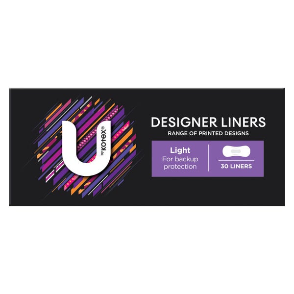 U by Kotex Designer Series Liners 30 Pack Carousel 2