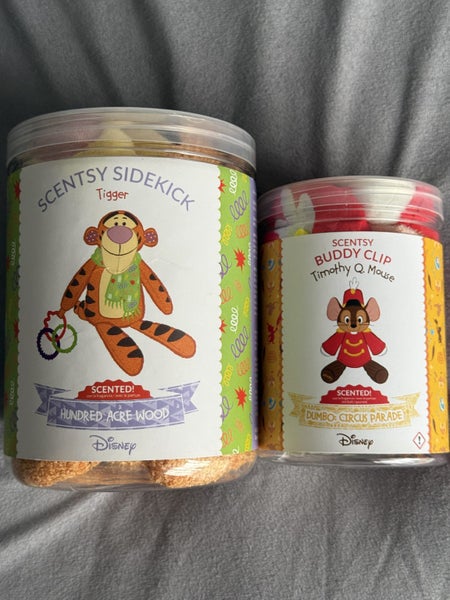 Scentsy TIGGER Sidekick & Timothy Q Mouse Buddy Clip Carousel 1