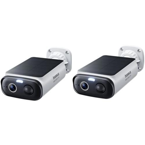 Baseus Security S1 Lite 3M/2K Outdoor Wire-Free Solar Camera - 2 Pack 5200mAh / Carousel 1