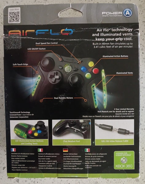 Xbox 360 wired controller with built in cooling fan Carousel 2