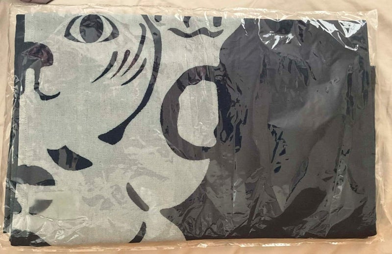 Japanese noren doorway curtain 100% cotton BECKONING CAT Carousel 2