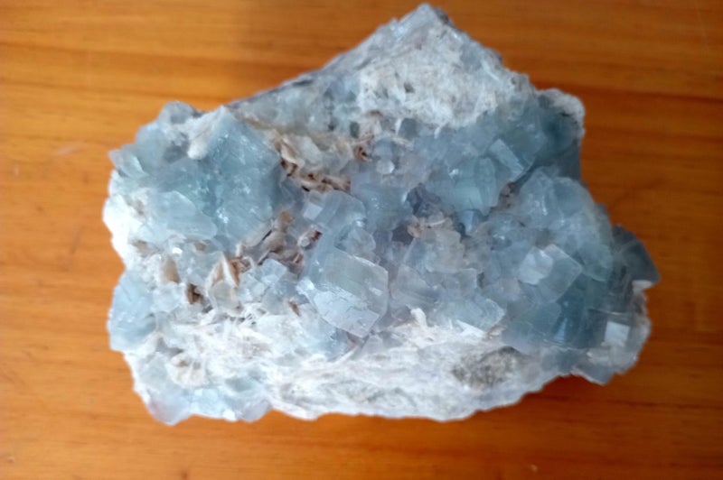 Rare Super High Quality Duochrome Flourite on Matrix w Barite Specimen 1.507kg Carousel 7