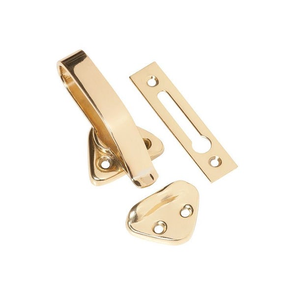 Tradco Hopper Window Catch Polished Brass 1685 Carousel 1