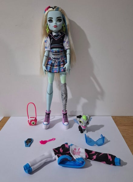 Mattel Monster High Doll Frankie Stein with Accessories and Pet Carousel 1