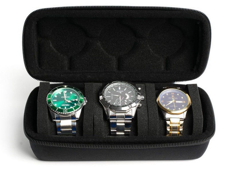 Portable Watch Storage Box Travel Organizer Watch Roll Display Case Style1 Carousel 1