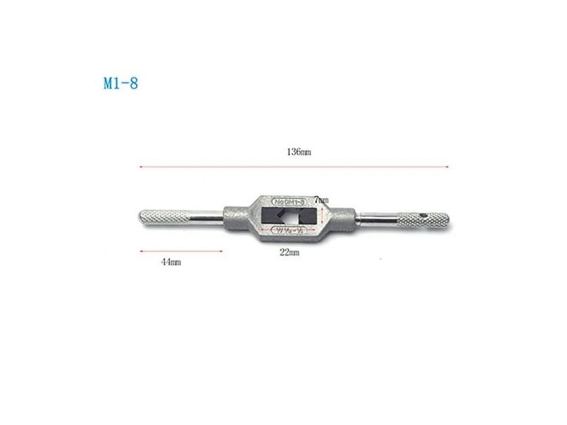 Adjustable Tap Wrench For Thread Tap Handle Steel Hand Taps Holder Tapping Carousel 1