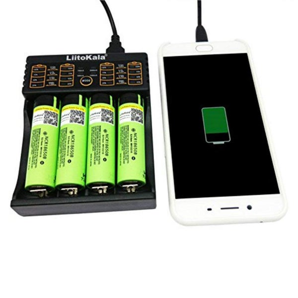 18650 Battery Charger Smart Charger AA/AAA Rechargeable battery Charger Carousel 6