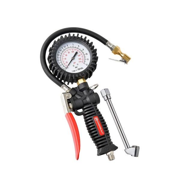 Powerbuilt Heavy-Duty Tyre Inflator with Gauge Carousel 2
