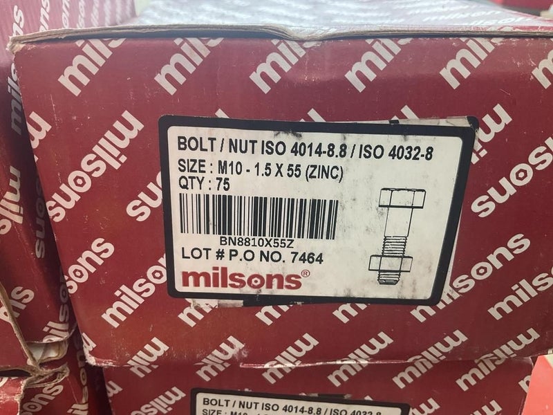 Milsons Bolt/Nut M10 x 55 Carousel 2