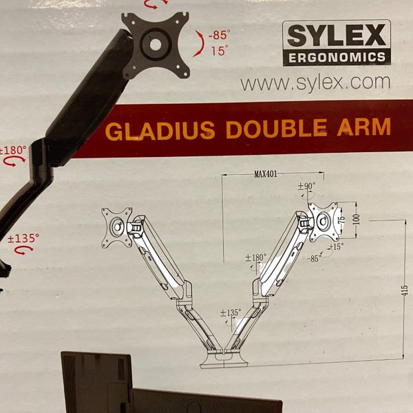 Sylex Ergonomics Gladius Double Arm Monitor Mount Carousel 2