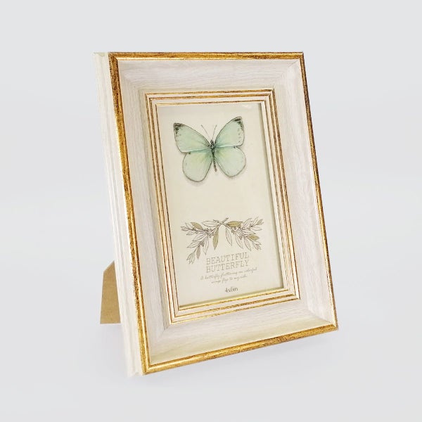 Cream Gold Edge Wooden-Look Frame Carousel 1